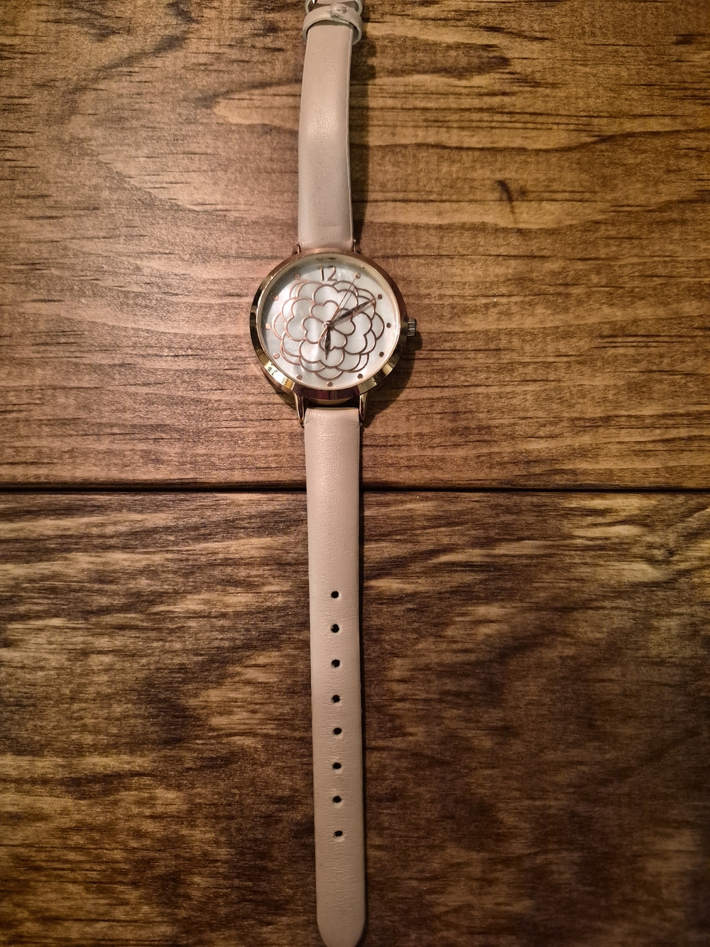Women's Fashion Leather Strap Watch - Blush Pink
